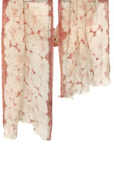 Silk Cashmere Monochrome Floral Embellished