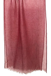 Maroon Silk Linen Cashmere Scarf