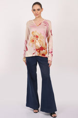 Silk Cashmere - Watercolour Floral T shirt
