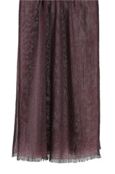 Regenerated Cashmere Scarf - Burgundy