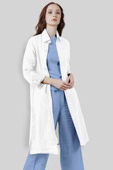 White Bamboo Linen Kimono Full-Sleeve