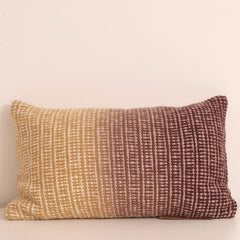 Ombre Cotton Wool Linen Cushion - Stella