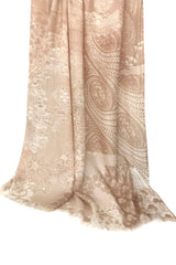 Silk Wool - Paisleys in the sand Scarf