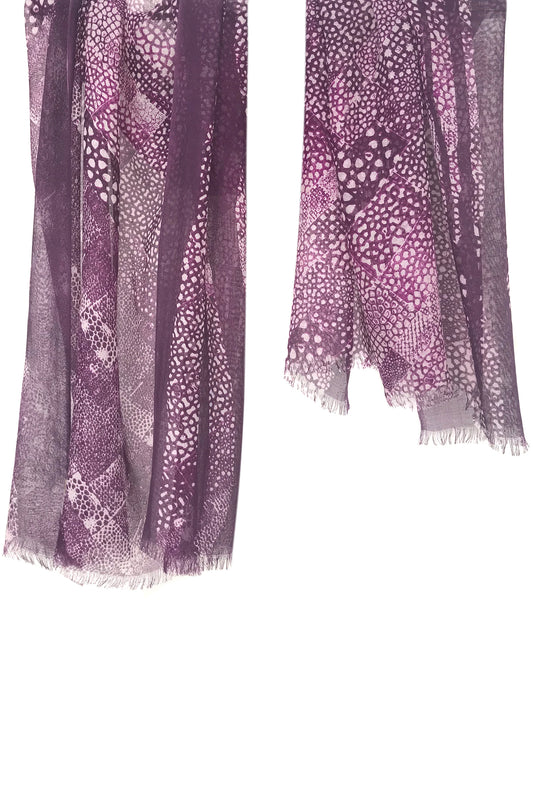 Silk Cashmere  - Purple Ink scarf