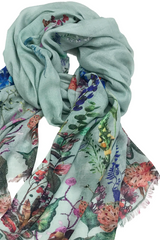 Florarium in Turquoise Modal Scarf