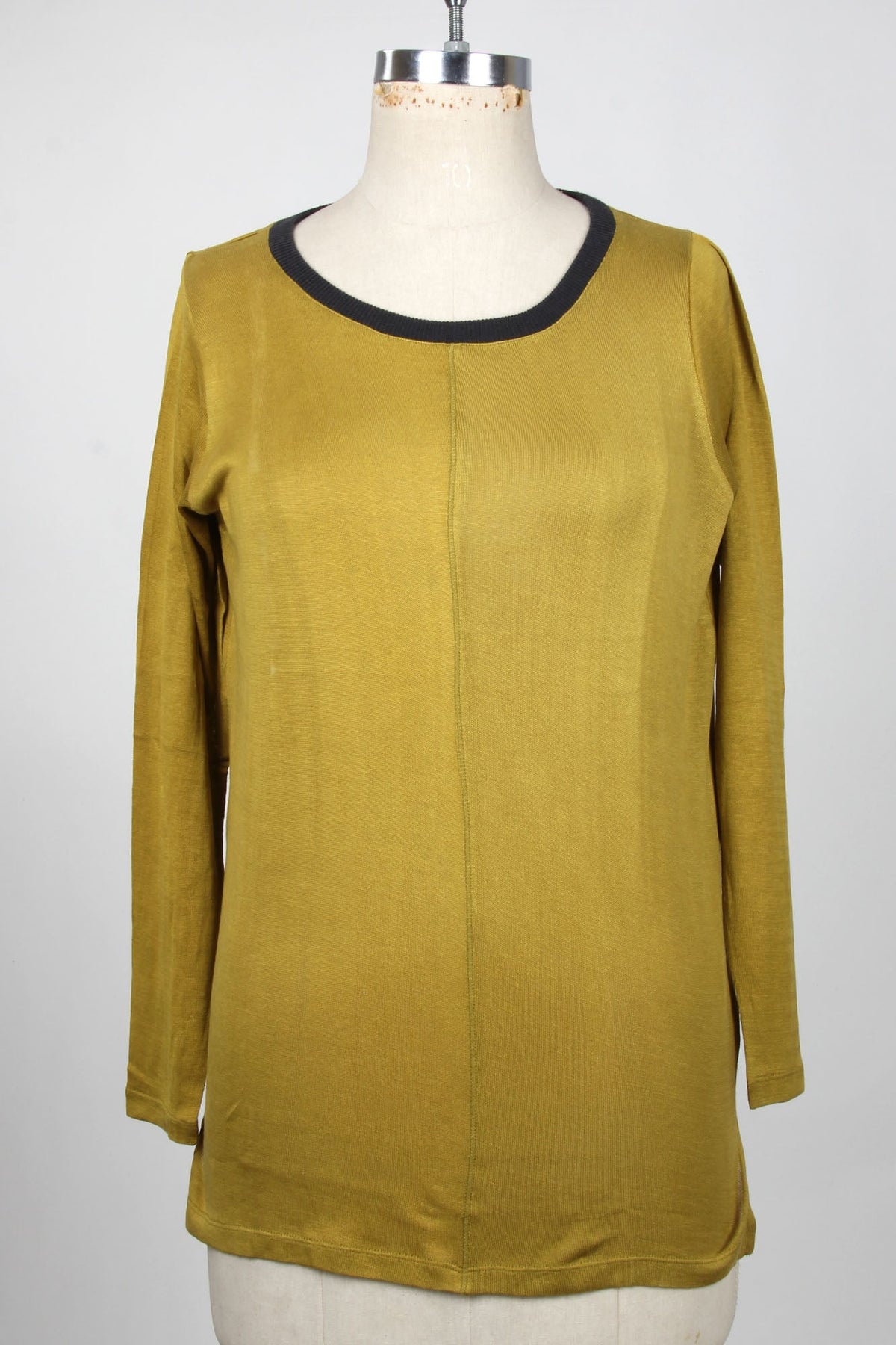 Olive Silk Sweater