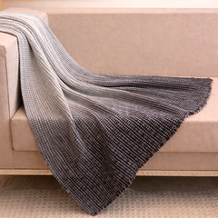 Cotton Wool Linen Ombre Throw : Edgar