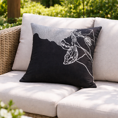 Acacia : Cotton Embroidered Cushion