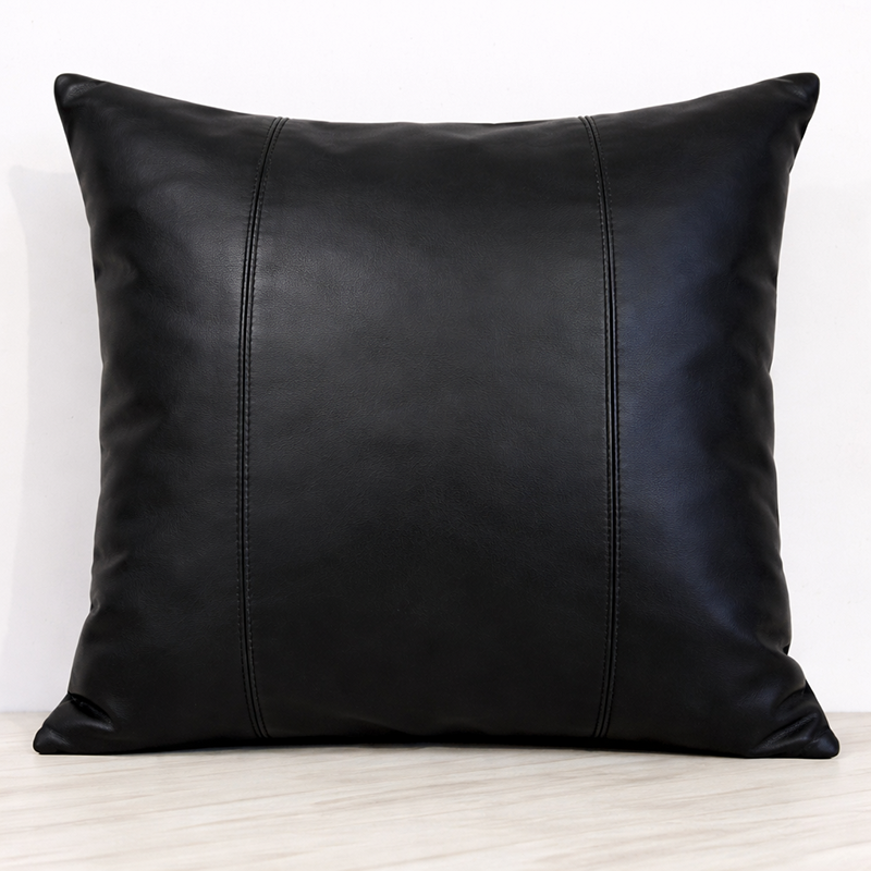 Sterling : Leather panelled Cushion