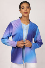 Blue Silk Linen Matching Set