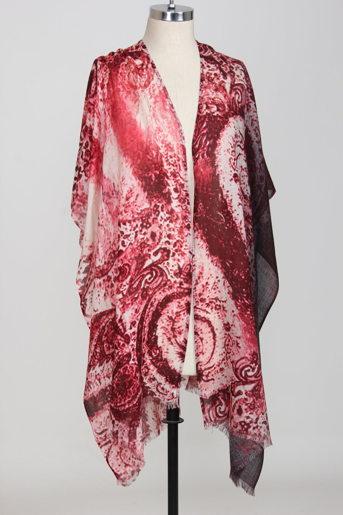 Textures in paisleys Silk Cashmere Scarf