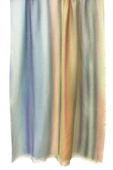 Wool cashmere pastle color play scarf