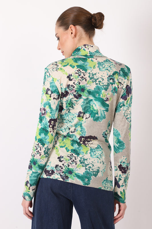Silk Cashmere - Colour Pop Floral Top