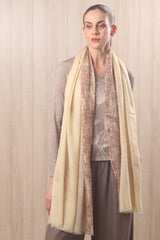 wool cashmere abstract textures scarf