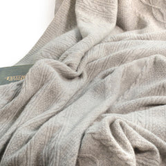 Cable Knit Cashmere Throw : Theodore