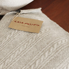 Cable Knit Cashmere Throw : Theodore