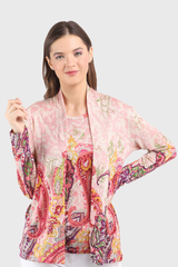 Rosa - Paisley Printed Silk Twin Set