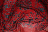 Red Silk Cashmere Scarf