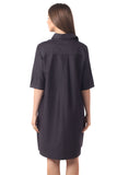 Charcoal Grey Toucan Shirt Dress