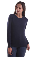 Midnight Blue Round Neck Sweater