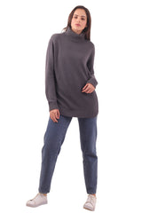 Night Grey Turtle Neck Pull Over Sweater