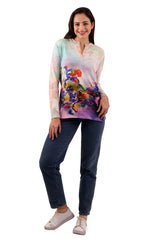 Watercolour Abstract Top