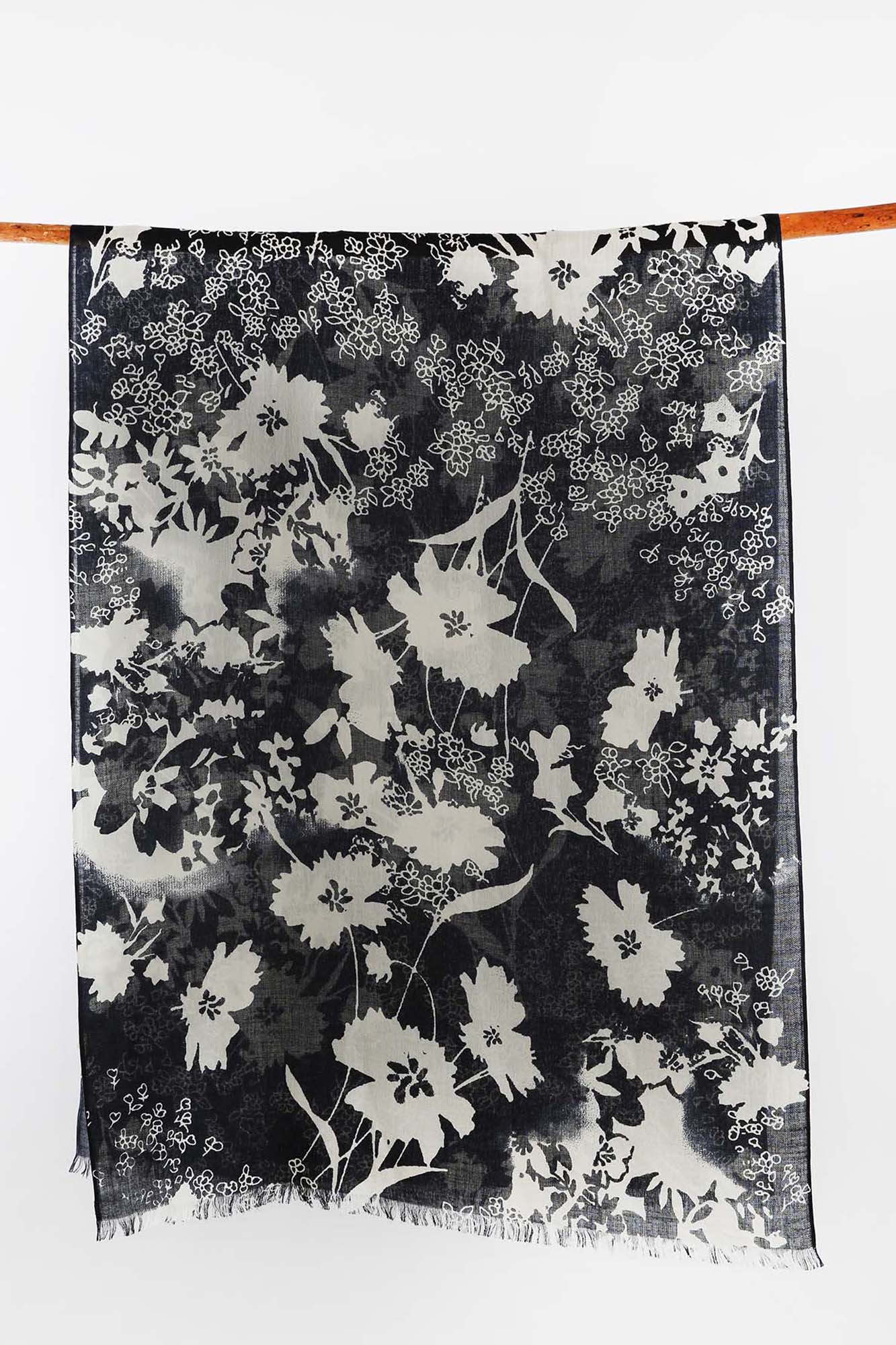 Printed Silk Cashmere Scarf