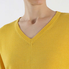 V-neck 100% cashmere sweater