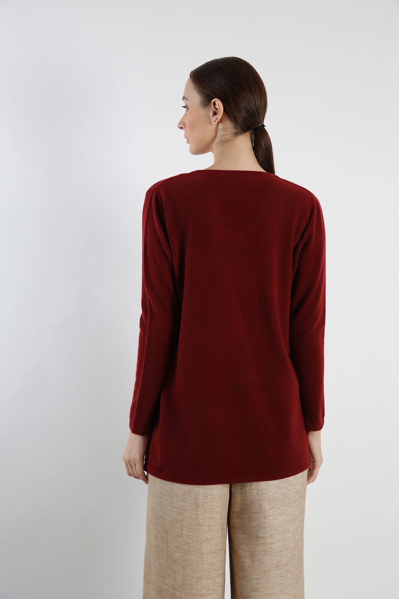V Neck Pure Cashmere Sweater