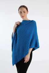 hand-knitted cashmere poncho
